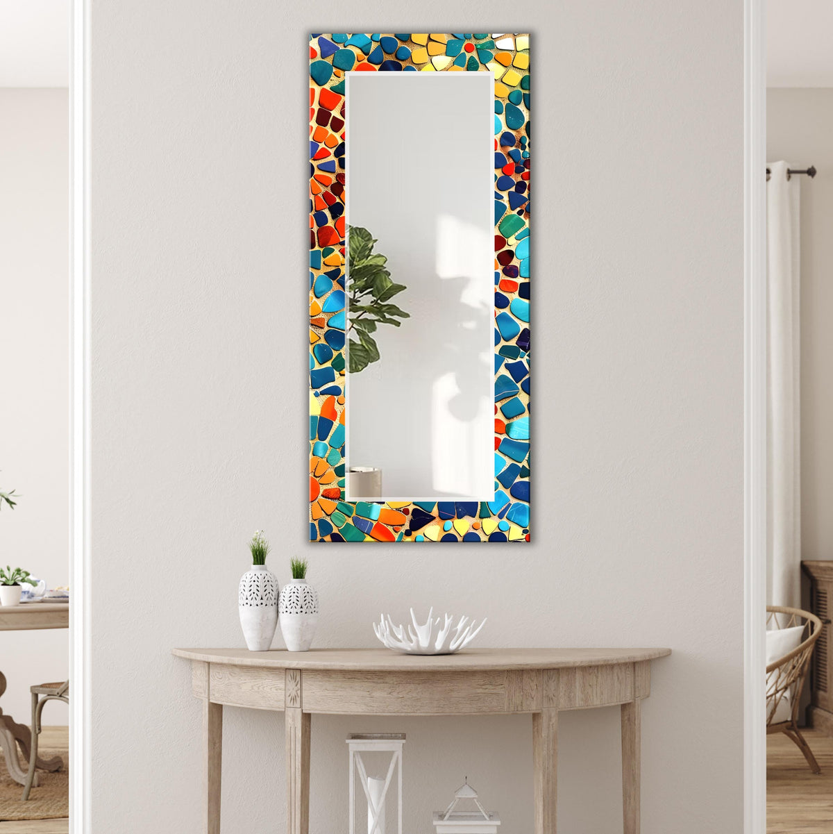 Customizable Mirror, Wall Art as Mirror | Decorative Mirror | Large Statement Mirror