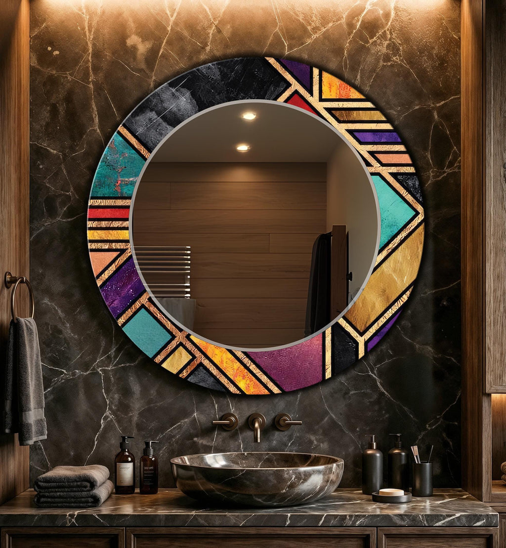 Customizable Mirror, Wall Art as Mirror | Decorative Mirror | Large Statement Mirror