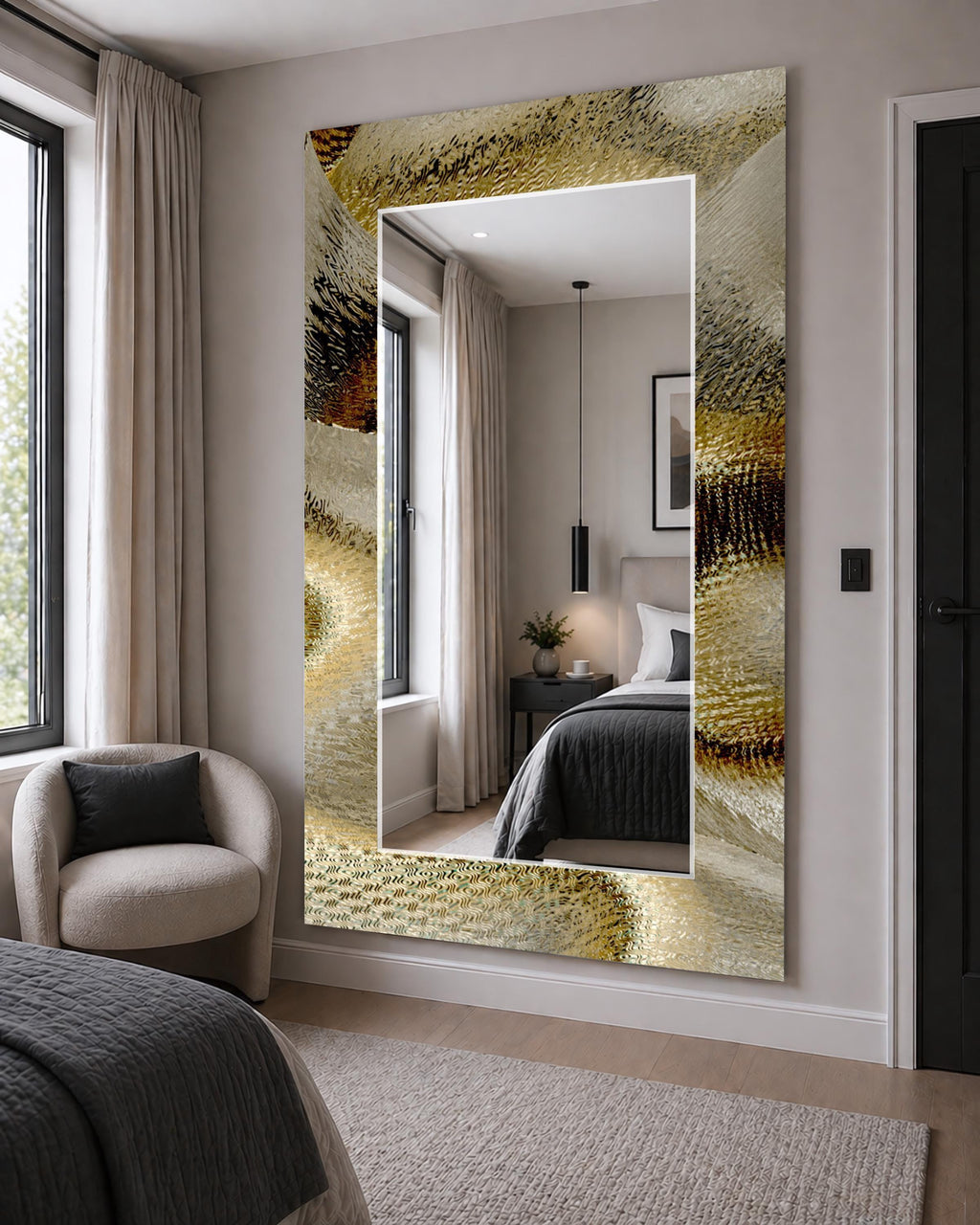 Customizable Mirror, Wall Art as Mirror | Decorative Mirror | Large Statement Mirror
