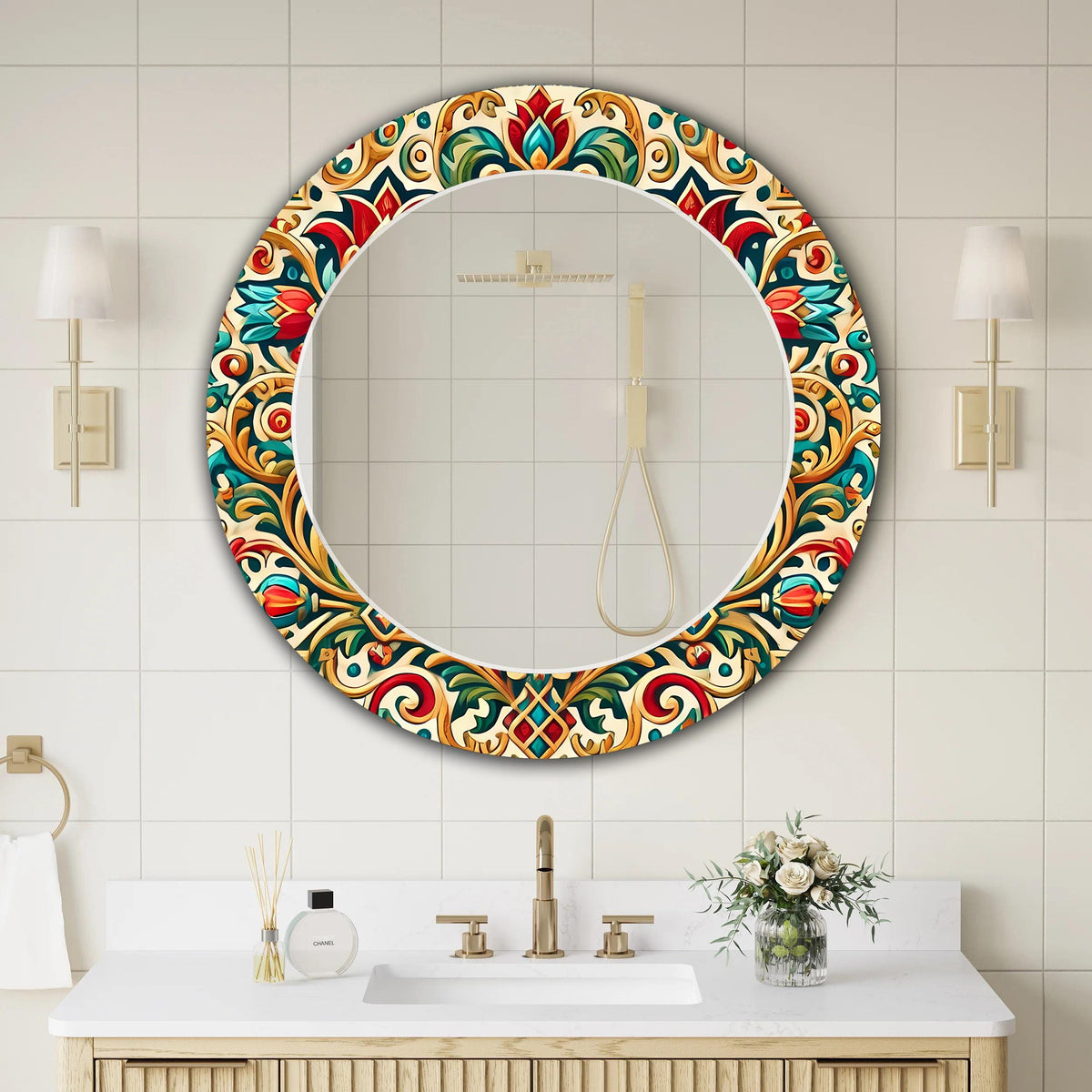 Customizable Mirror, Wall Art as Mirror | Decorative Mirror | Large Statement Mirror