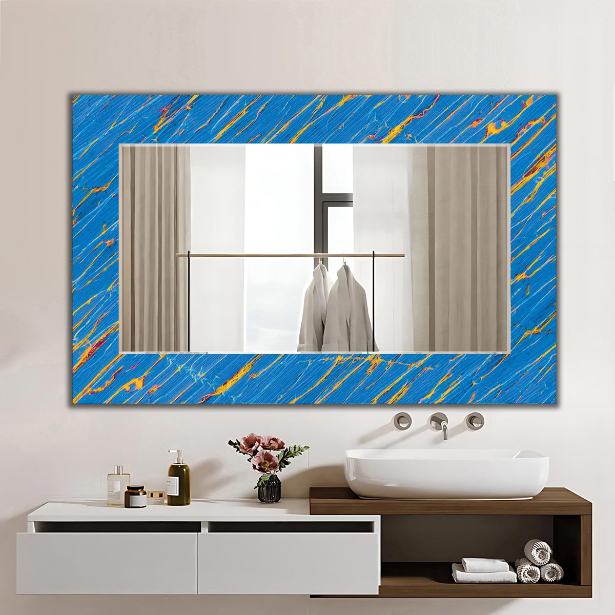 Customizable Mirror, Wall Art as Mirror | Decorative Mirror | Large Statement Mirror