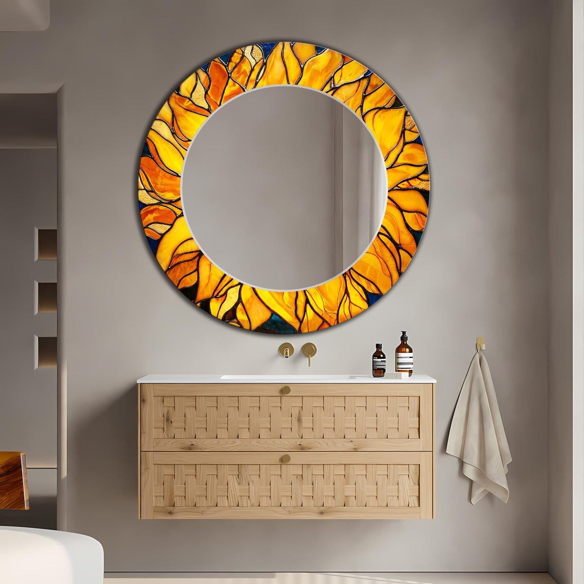Customizable Mirror, Wall Art as Mirror | Decorative Mirror | Large Statement Mirror