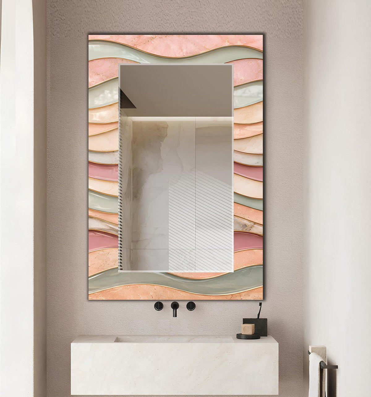 Customizable Mirror, Wall Art as Mirror | Decorative Mirror | Large Statement Mirror