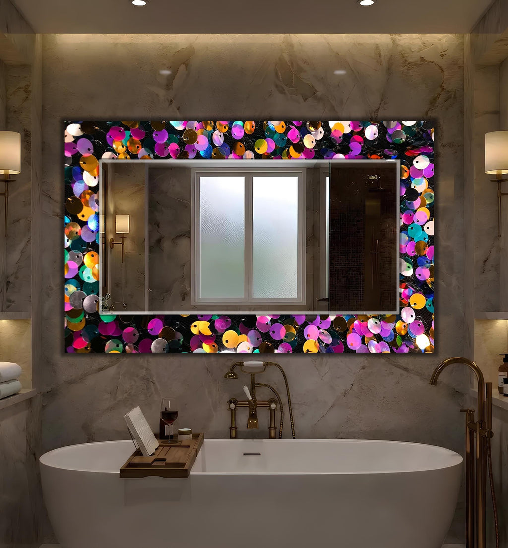 Customizable Mirror, Wall Art as Mirror | Decorative Mirror | Large Statement Mirror