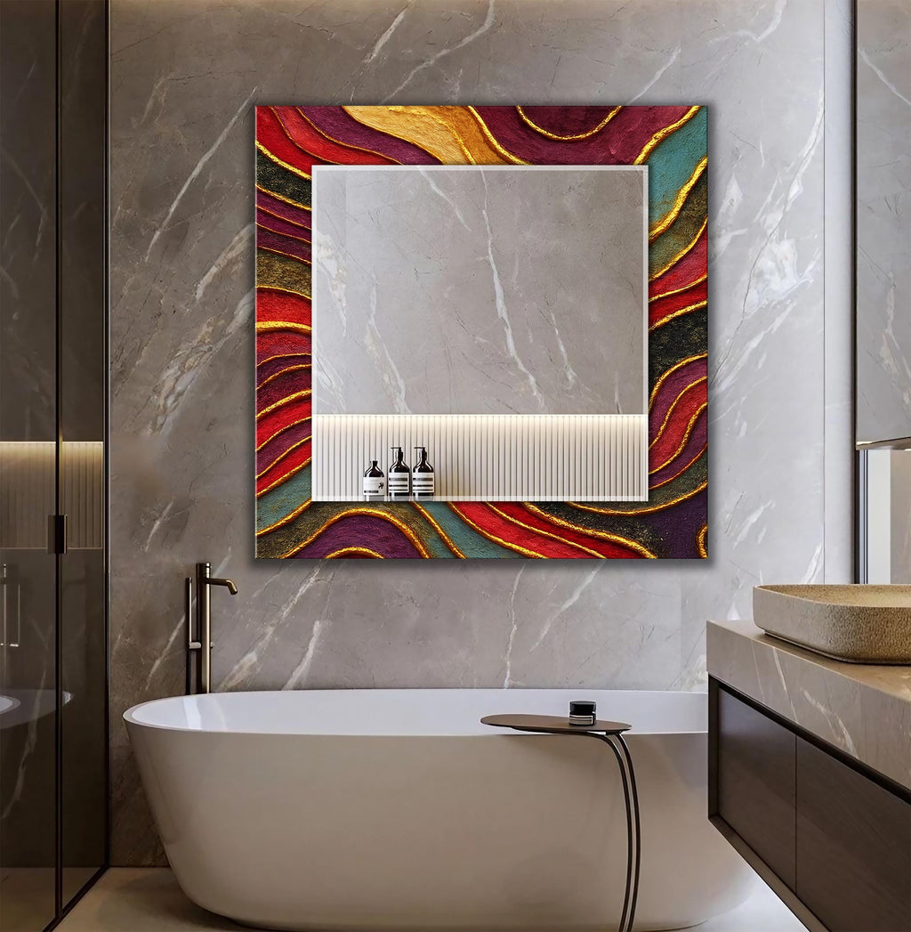 Customizable Mirror, Wall Art as Mirror | Decorative Mirror | Large Statement Mirror