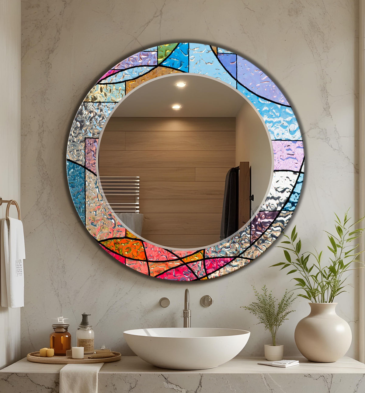 Customizable Mirror, Wall Art as Mirror | Decorative Mirror | Large Statement Mirror