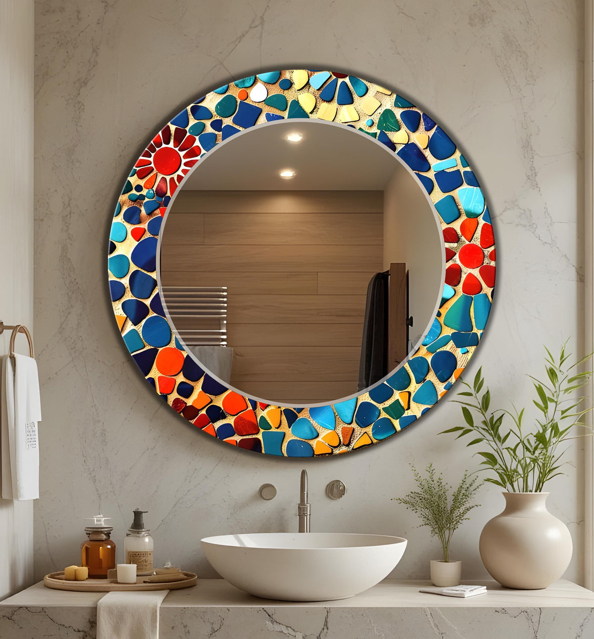 Customizable Mirror, Wall Art as Mirror | Decorative Mirror | Large Statement Mirror