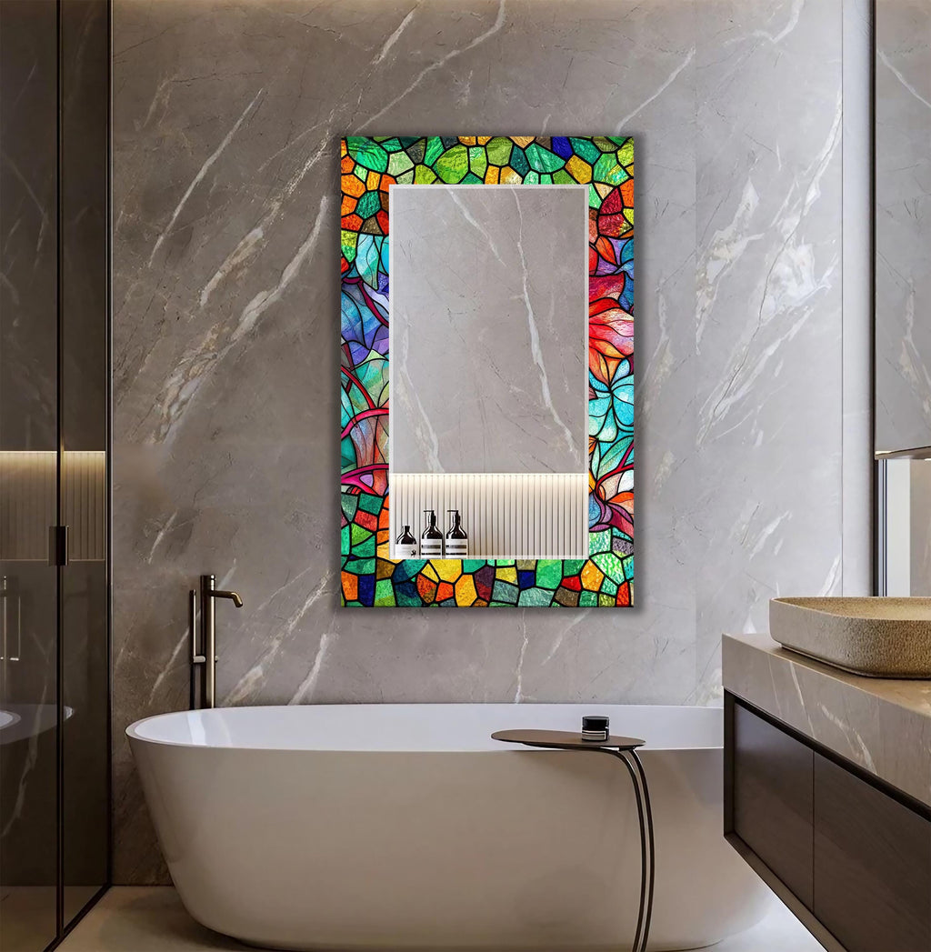 Customizable Mirror, Wall Art as Mirror | Decorative Mirror | Large Statement Mirror