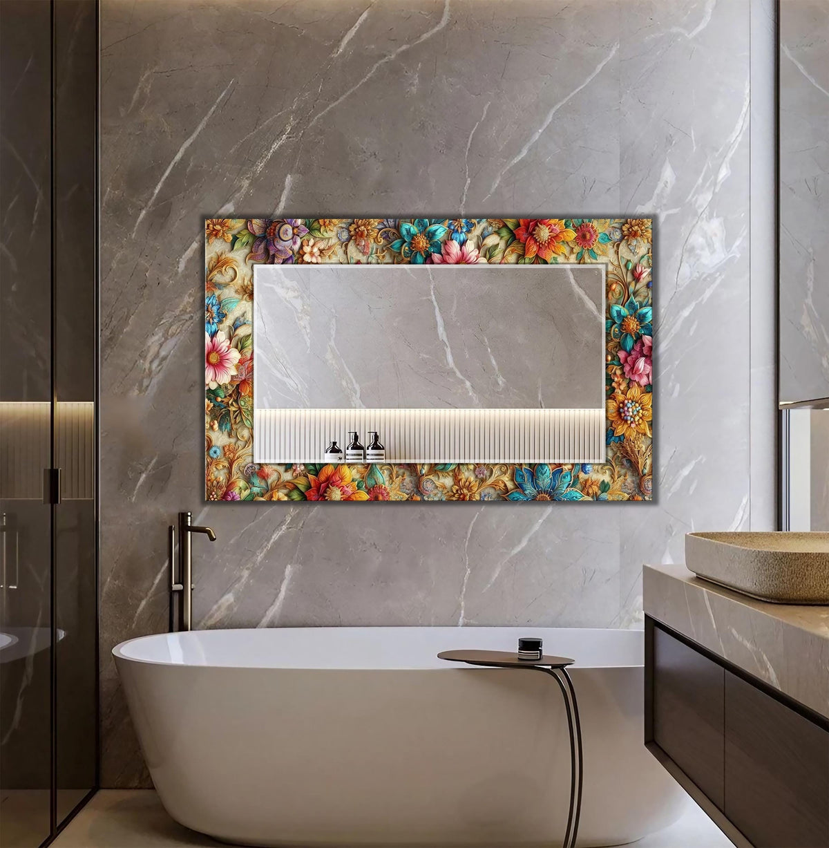 Customizable Mirror, Wall Art as Mirror | Decorative Mirror | Large Statement Mirror