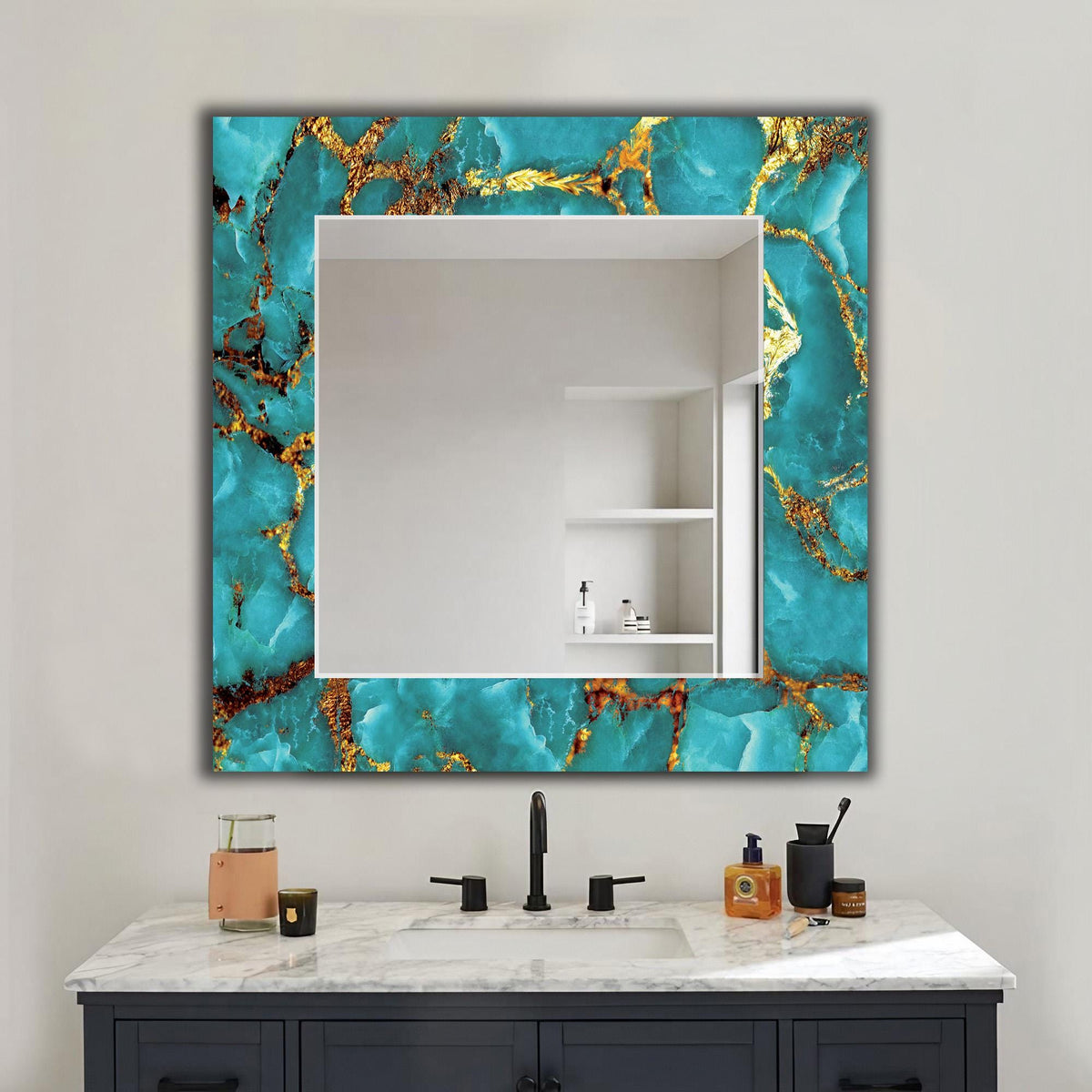 Customizable Mirror, Wall Art as Mirror | Decorative Mirror | Large Statement Mirror