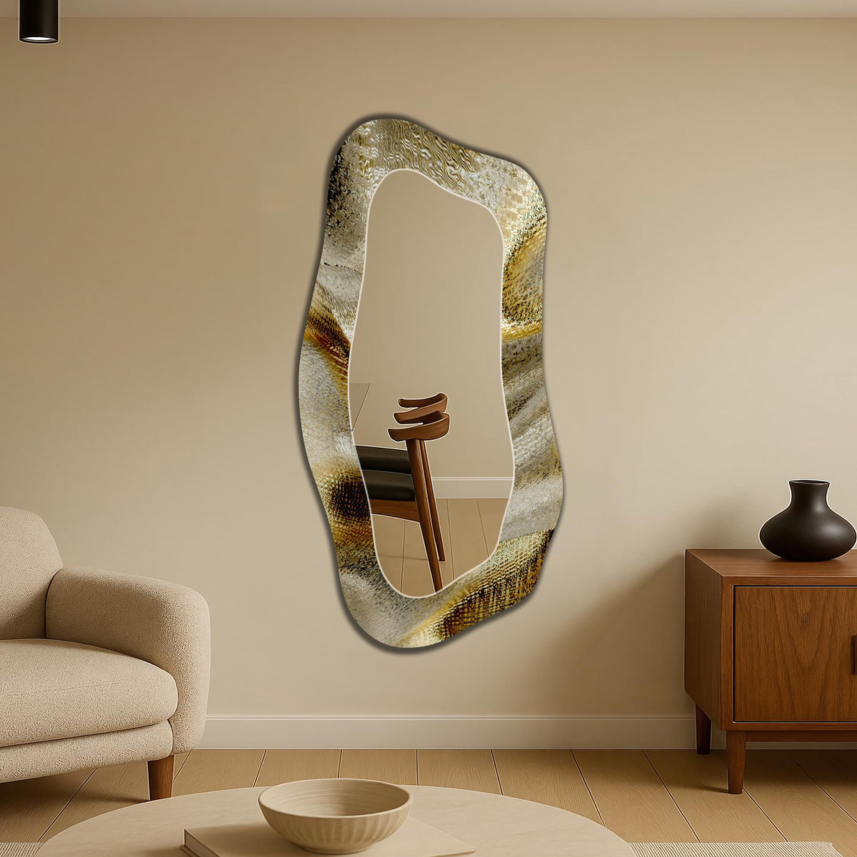 Customizable Mirror, Wall Art as Mirror | Decorative Mirror | Large Statement Mirror