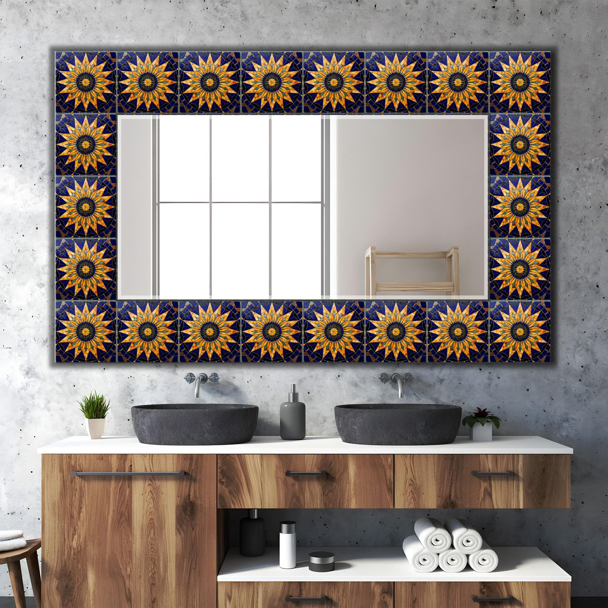 Customizable Mirror, Wall Art as Mirror | Decorative Mirror | Large Statement Mirror