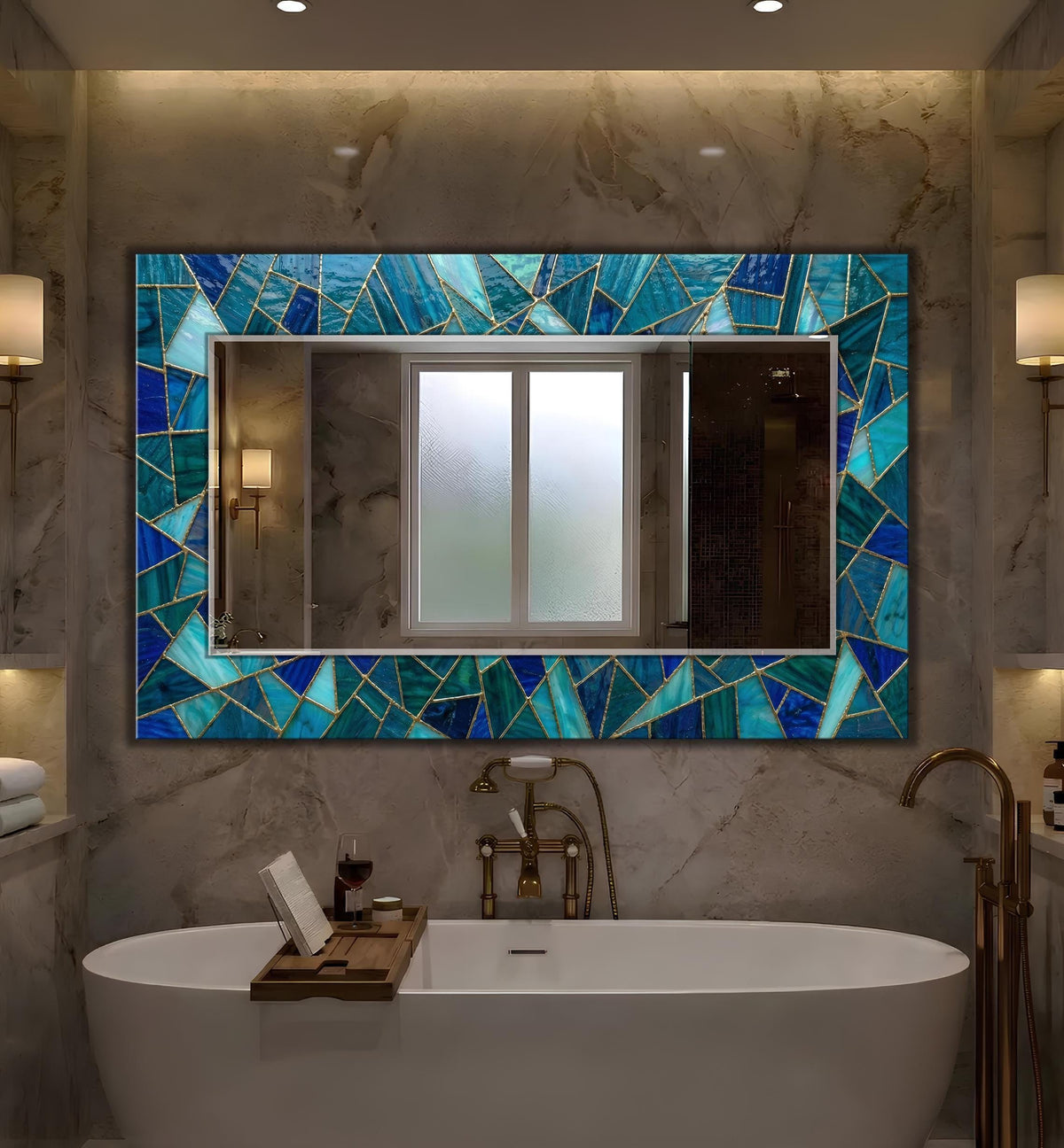 Customizable Mirror, Wall Art as Mirror | Decorative Mirror | Large Statement Mirror