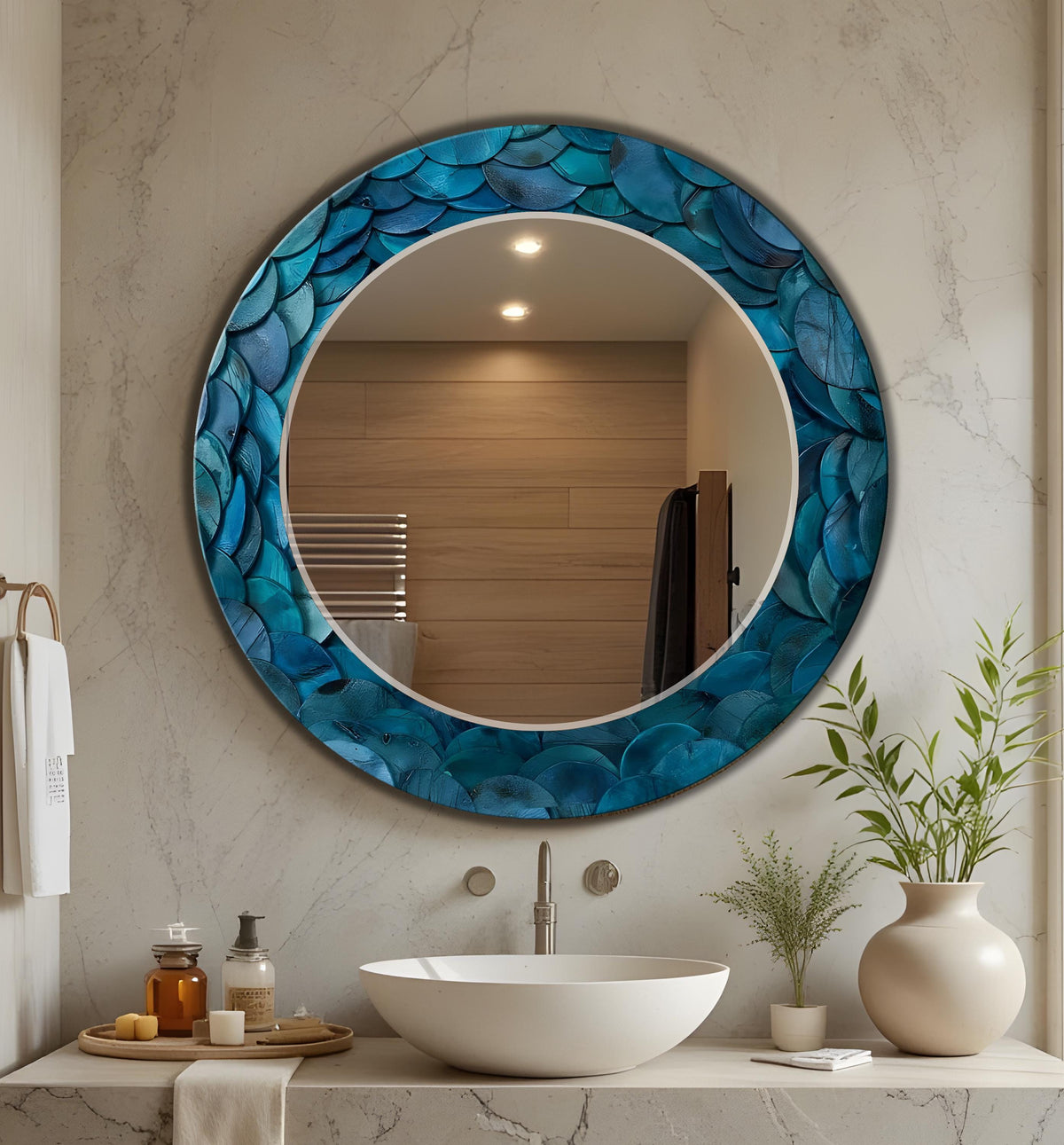 Customizable Mirror, Wall Art as Mirror | Decorative Mirror | Large Statement Mirror
