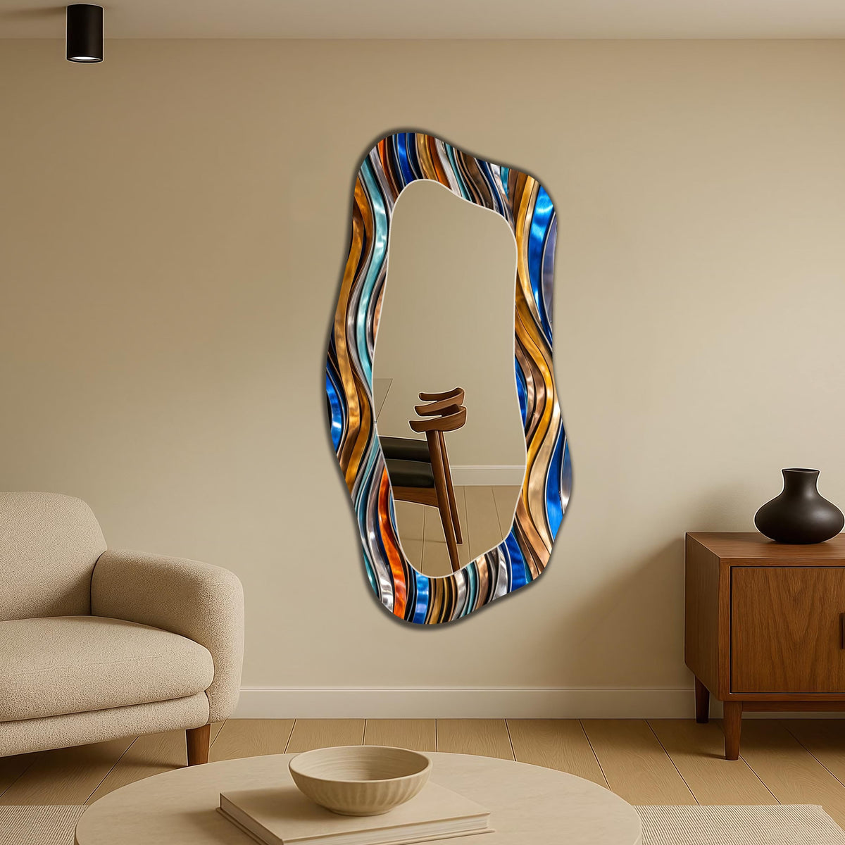Customizable Mirror, Wall Art as Mirror | Decorative Mirror | Large Statement Mirror