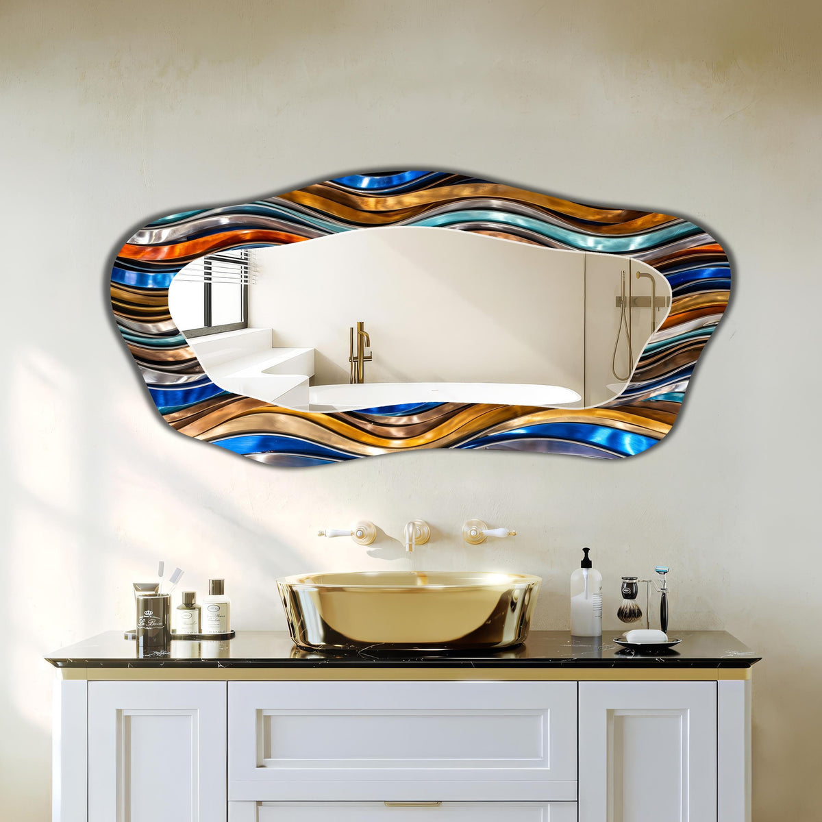 Customizable Mirror, Wall Art as Mirror | Decorative Mirror | Large Statement Mirror