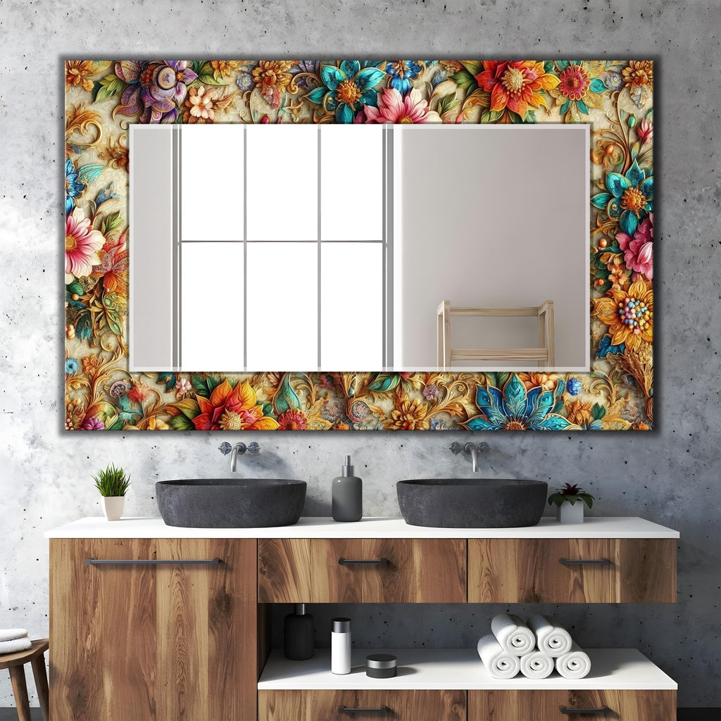 Customizable Mirror, Wall Art as Mirror | Decorative Mirror | Large Statement Mirror