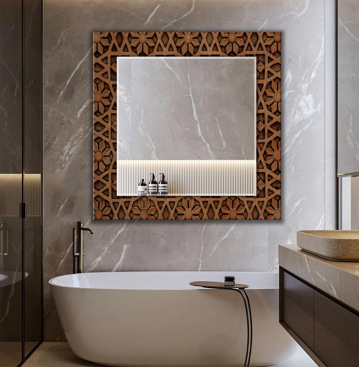 Customizable Mirror, Wall Art as Mirror | Decorative Mirror | Large Statement Mirror