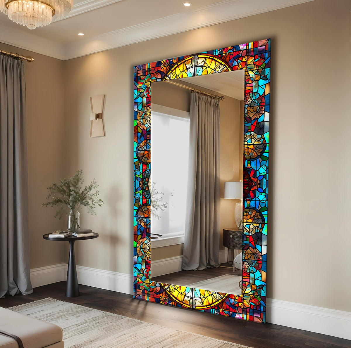 Customizable Mirror, Wall Art as Mirror | Decorative Mirror | Large Statement Mirror