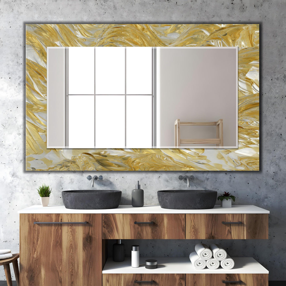 Customizable Mirror, Wall Art as Mirror | Decorative Mirror | Large Statement Mirror
