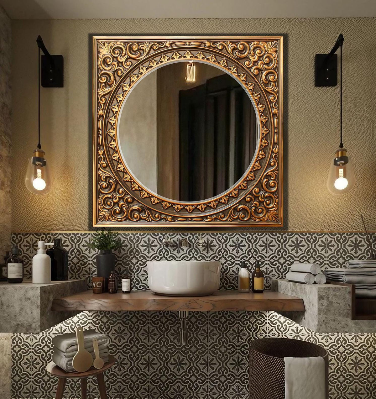 Customizable Mirror, Wall Art as Mirror | Decorative Mirror | Large Statement Mirror