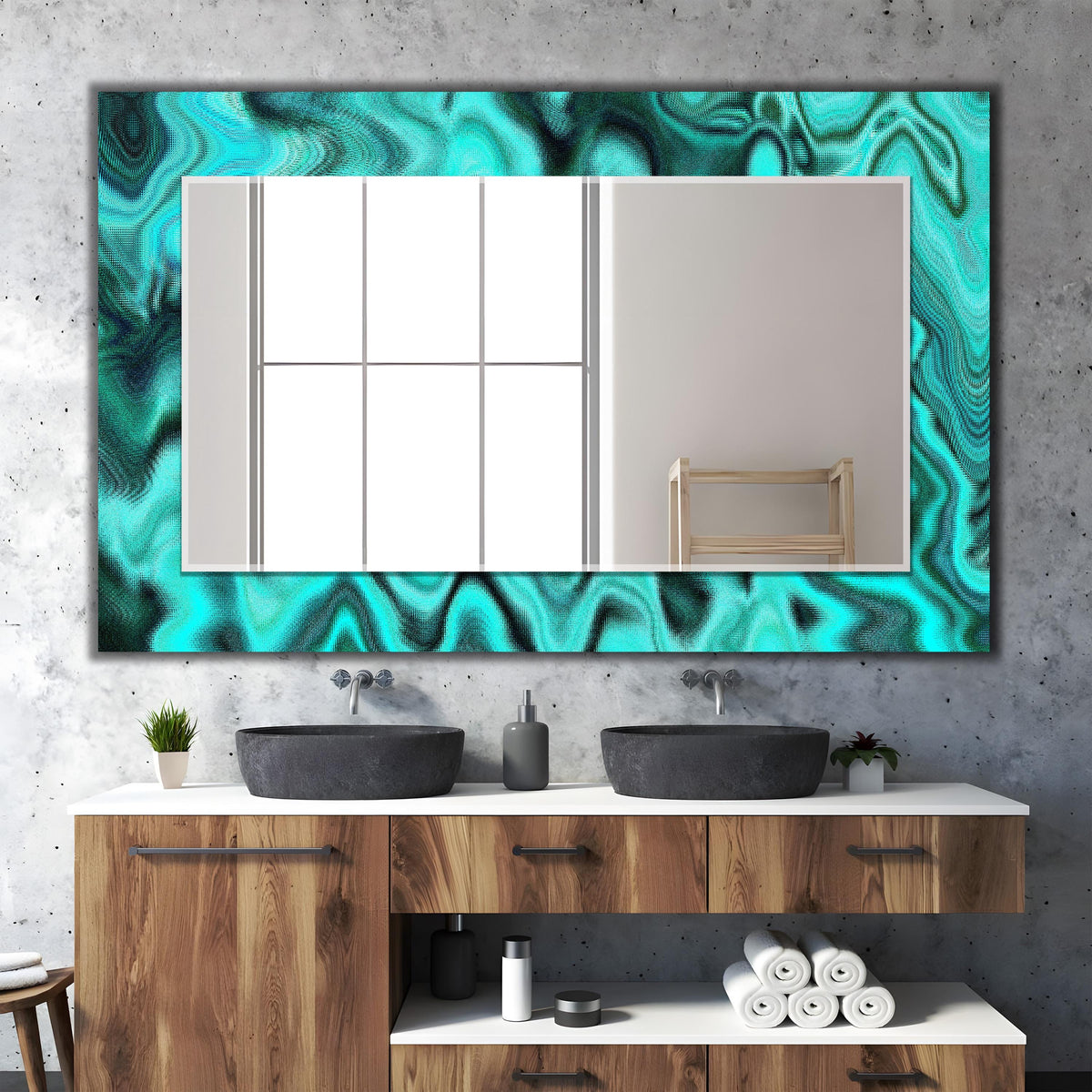 Customizable Mirror, Wall Art as Mirror | Decorative Mirror | Large Statement Mirror