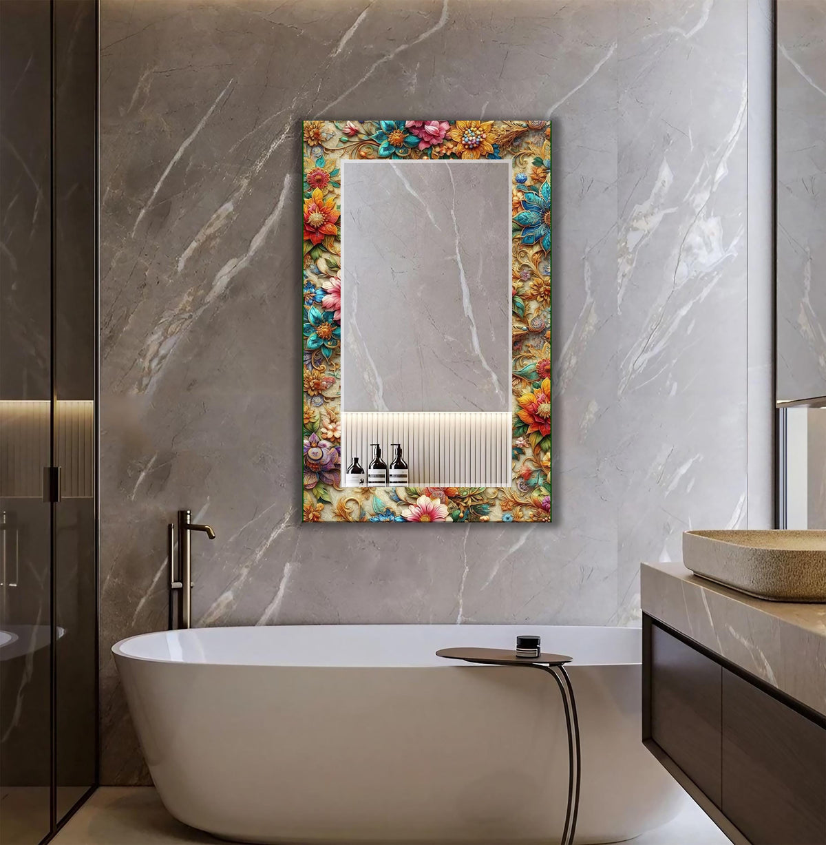 Customizable Mirror, Wall Art as Mirror | Decorative Mirror | Large Statement Mirror