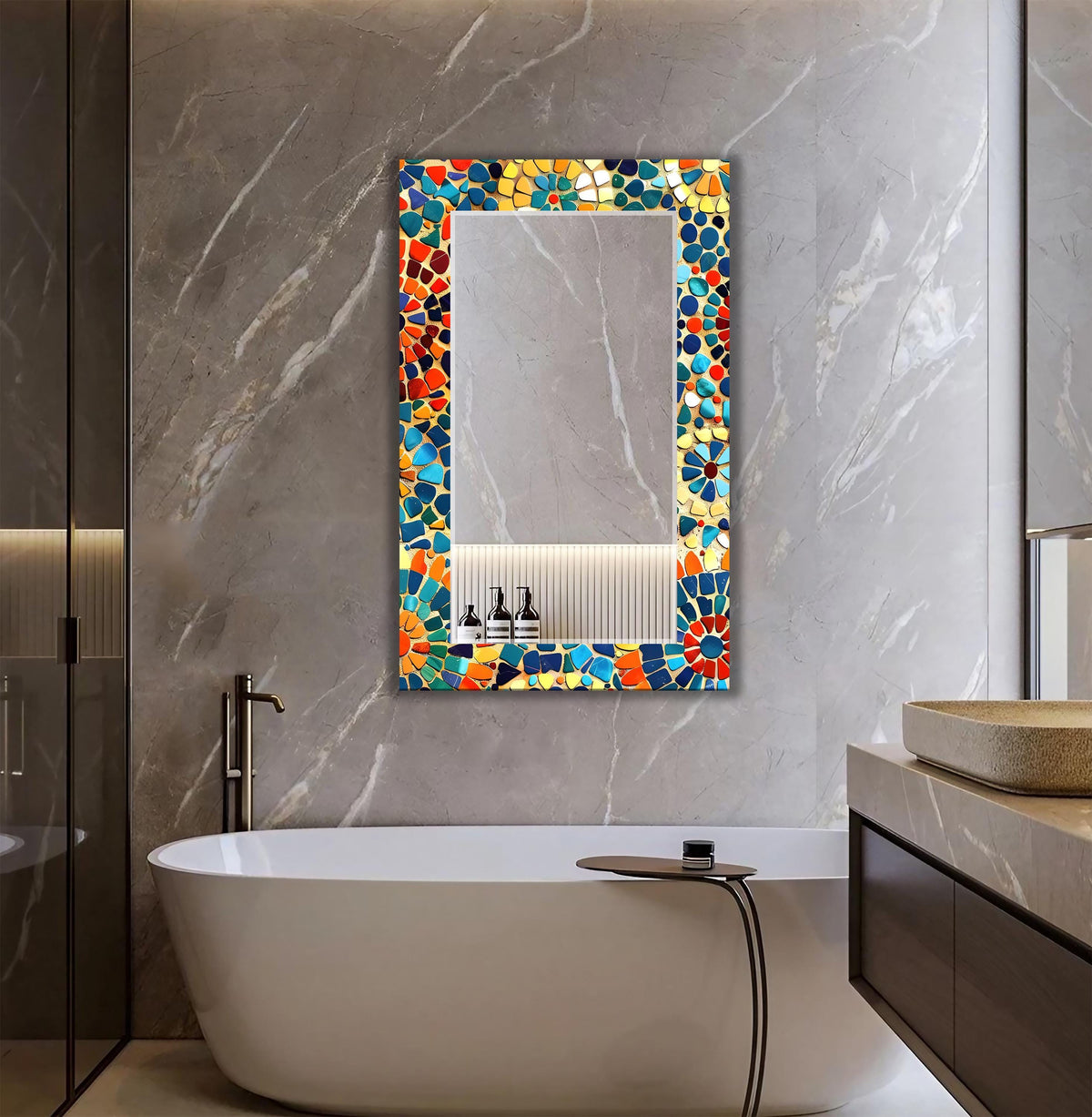 Customizable Mirror, Wall Art as Mirror | Decorative Mirror | Large Statement Mirror