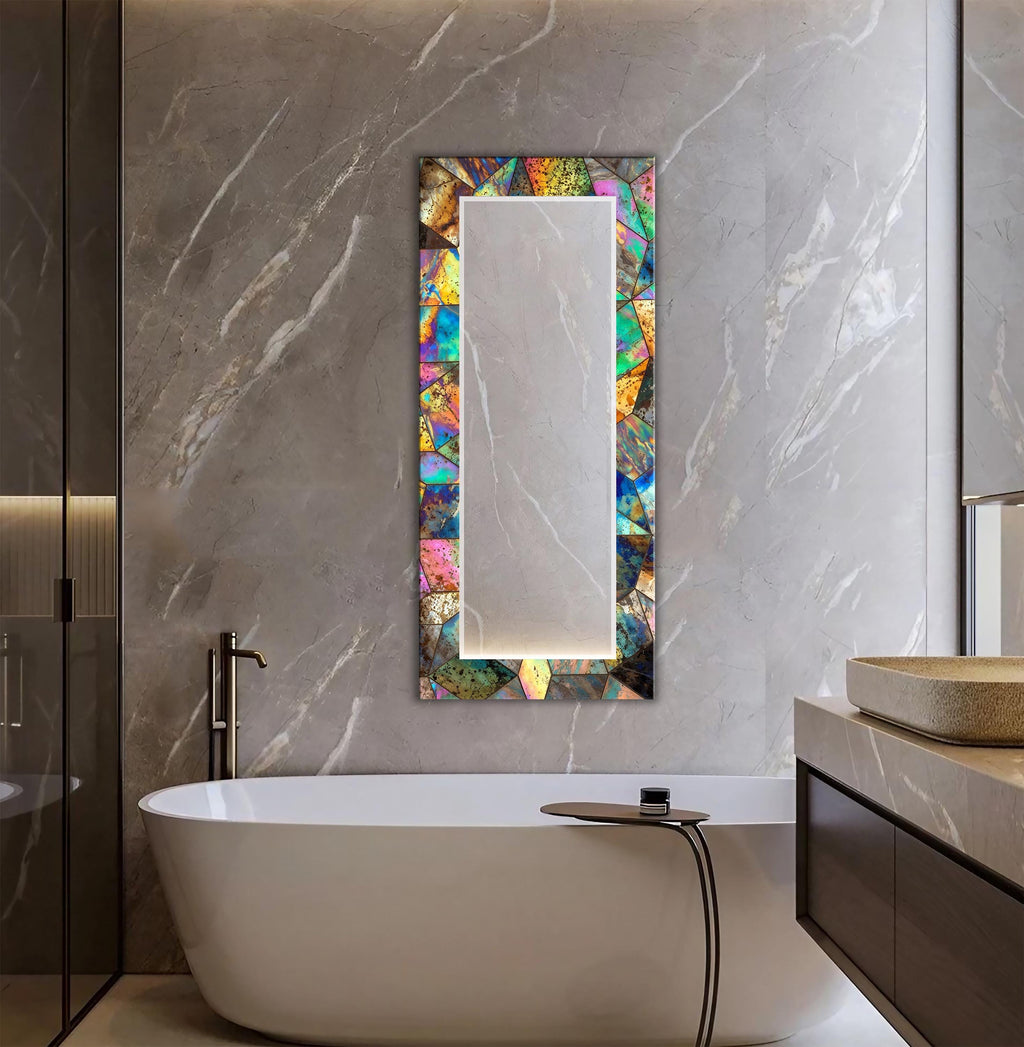 Customizable Mirror, Wall Art as Mirror | Decorative Mirror | Large Statement Mirror