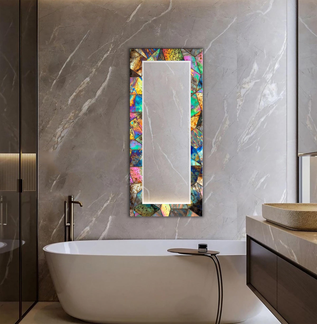 Customizable Mirror, Wall Art as Mirror | Decorative Mirror | Large Statement Mirror