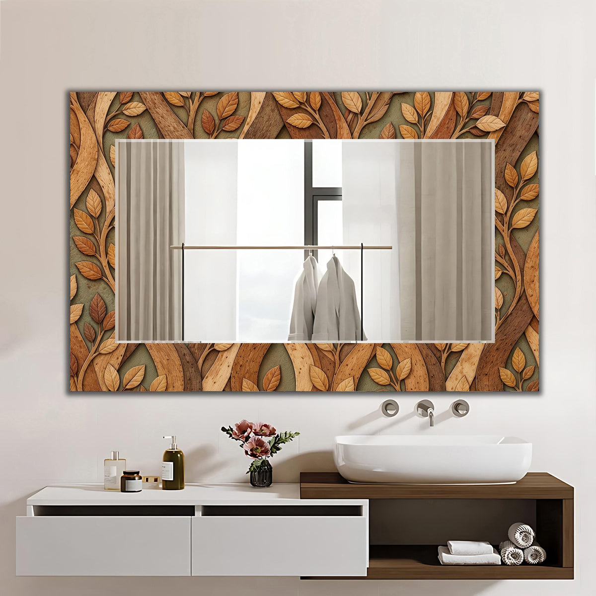Customizable Mirror, Wall Art as Mirror | Decorative Mirror | Large Statement Mirror