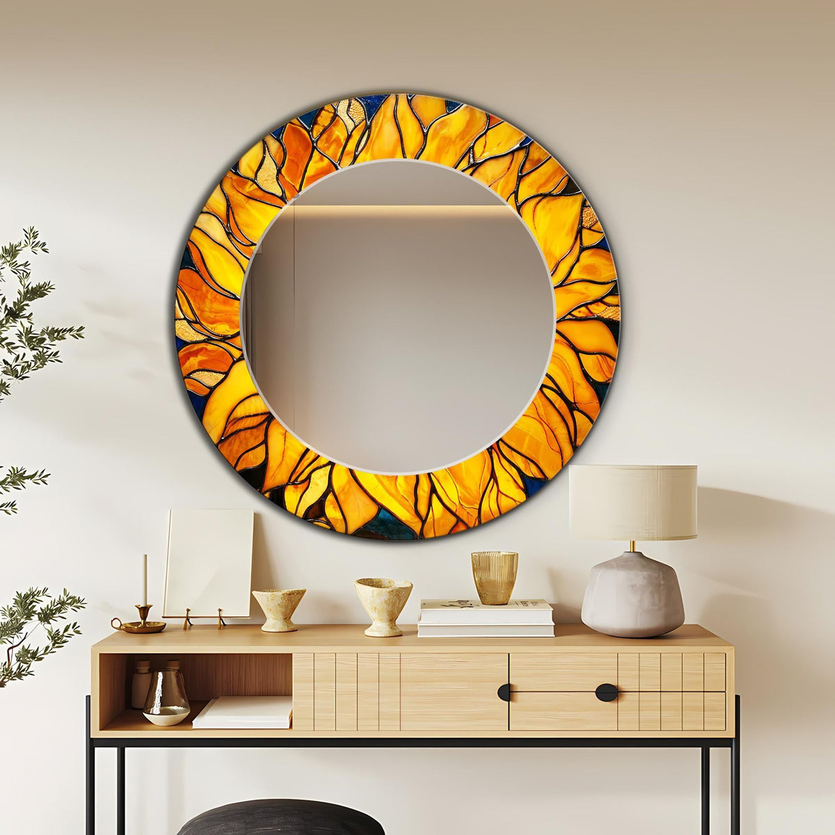 Customizable Mirror, Wall Art as Mirror | Decorative Mirror | Large Statement Mirror