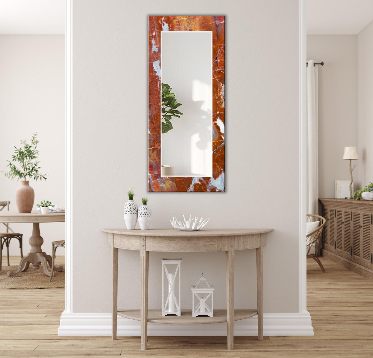 Customizable Mirror, Wall Art as Mirror | Decorative Mirror | Large Statement Mirror