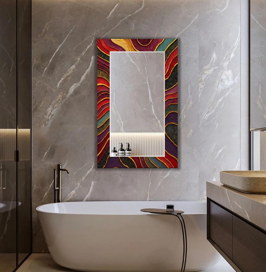 Customizable Mirror, Wall Art as Mirror | Decorative Mirror | Large Statement Mirror