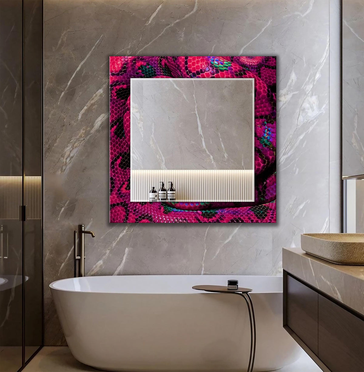 Customizable Mirror, Wall Art as Mirror | Decorative Mirror | Large Statement Mirror