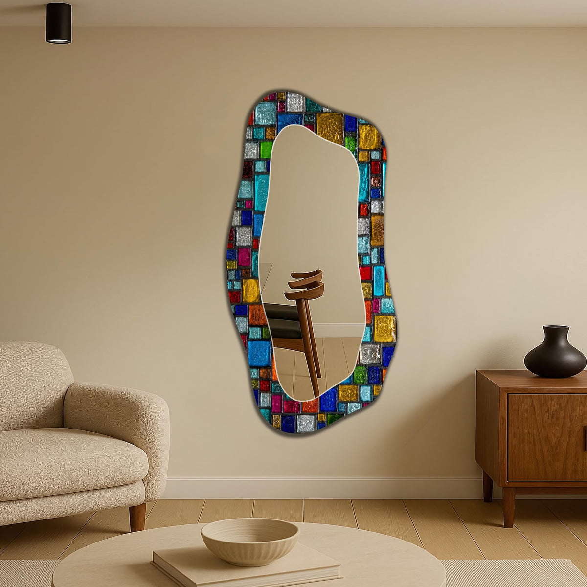 Customizable Mirror, Wall Art as Mirror | Decorative Mirror | Large Statement Mirror