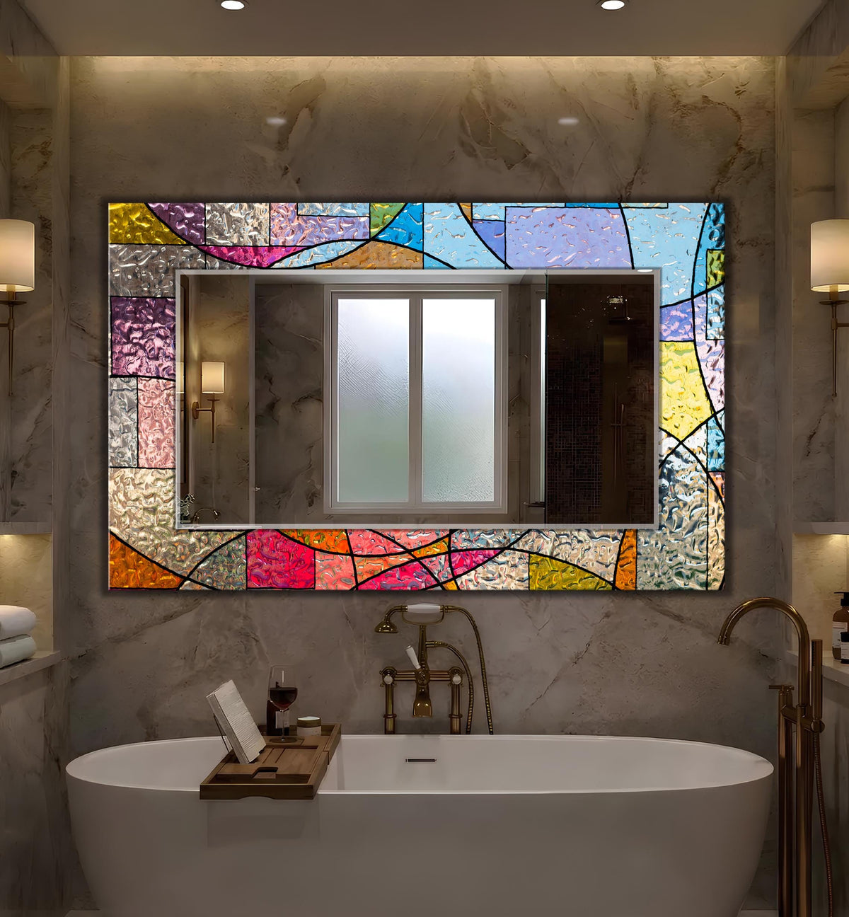 Customizable Mirror, Wall Art as Mirror | Decorative Mirror | Large Statement Mirror