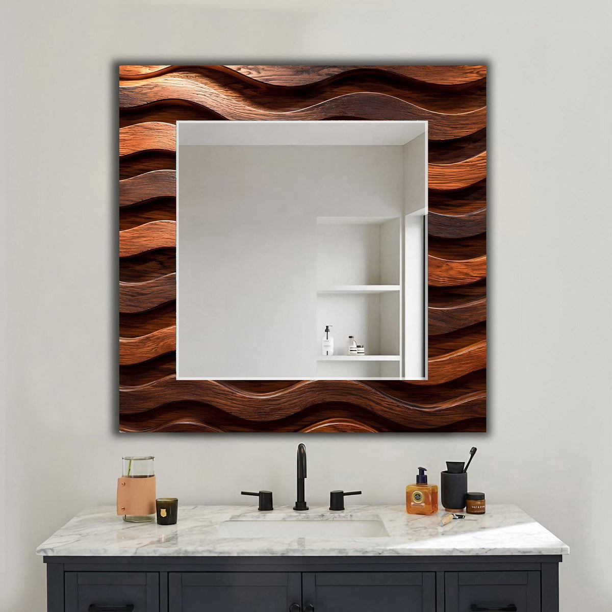 Customizable Mirror, Wall Art as Mirror | Decorative Mirror | Large Statement Mirror