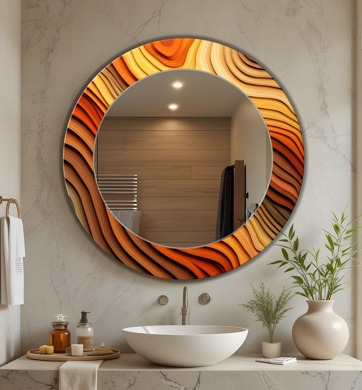 Customizable Mirror, Wall Art as Mirror | Decorative Mirror | Large Statement Mirror