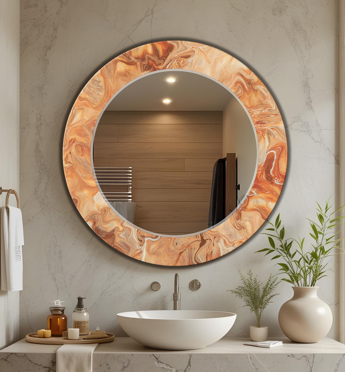 Customizable Mirror, Wall Art as Mirror | Decorative Mirror | Large Statement Mirror