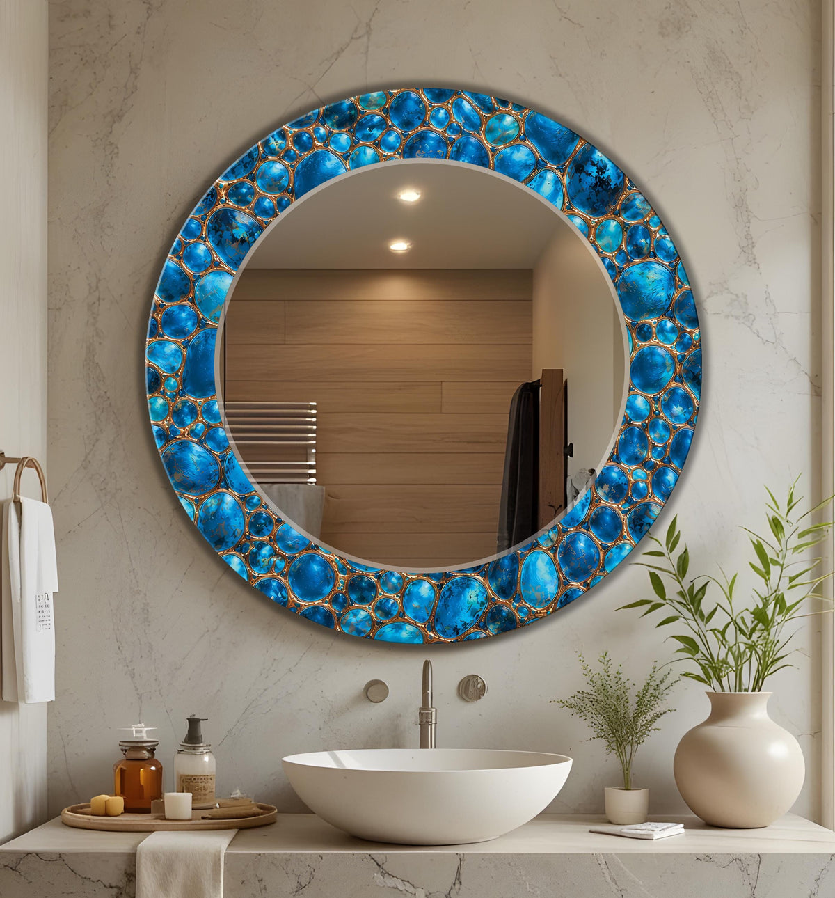 Customizable Mirror, Wall Art as Mirror | Decorative Mirror | Large Statement Mirror