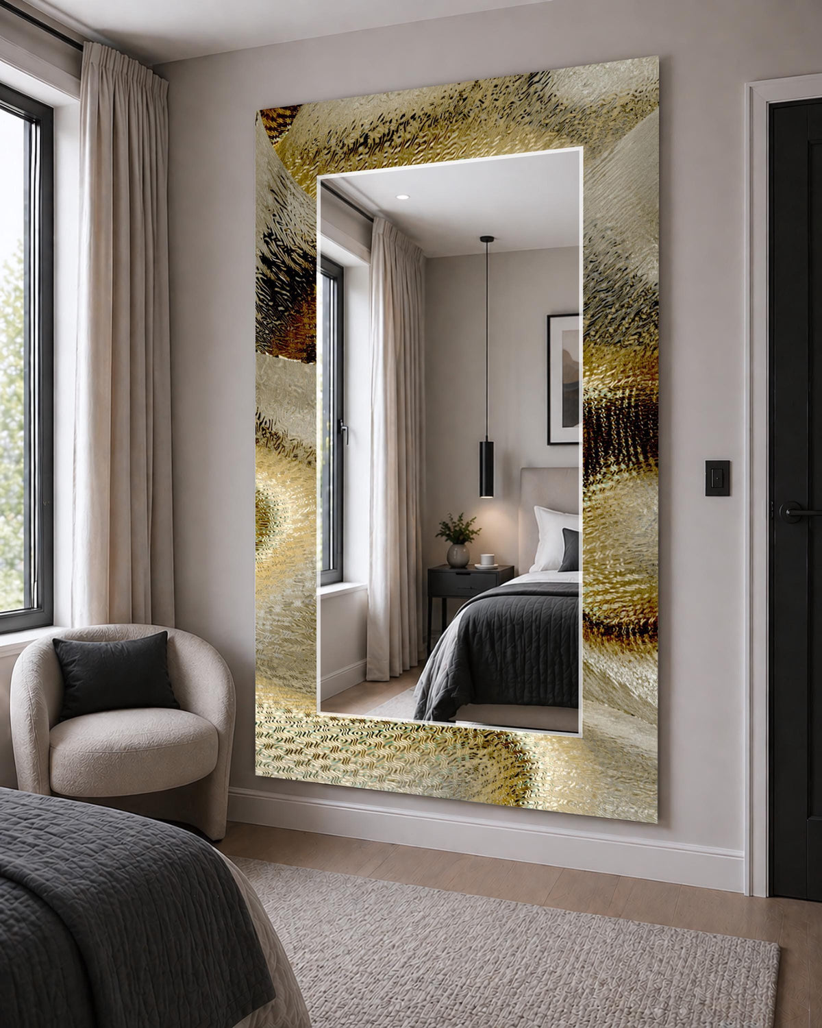 Customizable Mirror, Wall Art as Mirror | Decorative Mirror | Large Statement Mirror