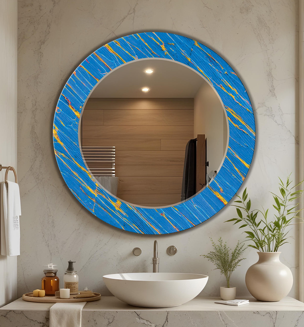 Customizable Mirror, Wall Art as Mirror | Decorative Mirror | Large Statement Mirror