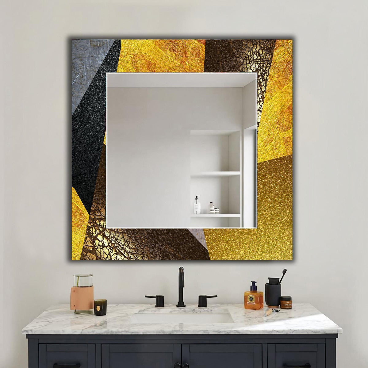 Customizable Mirror, Wall Art as Mirror | Decorative Mirror | Large Statement Mirror