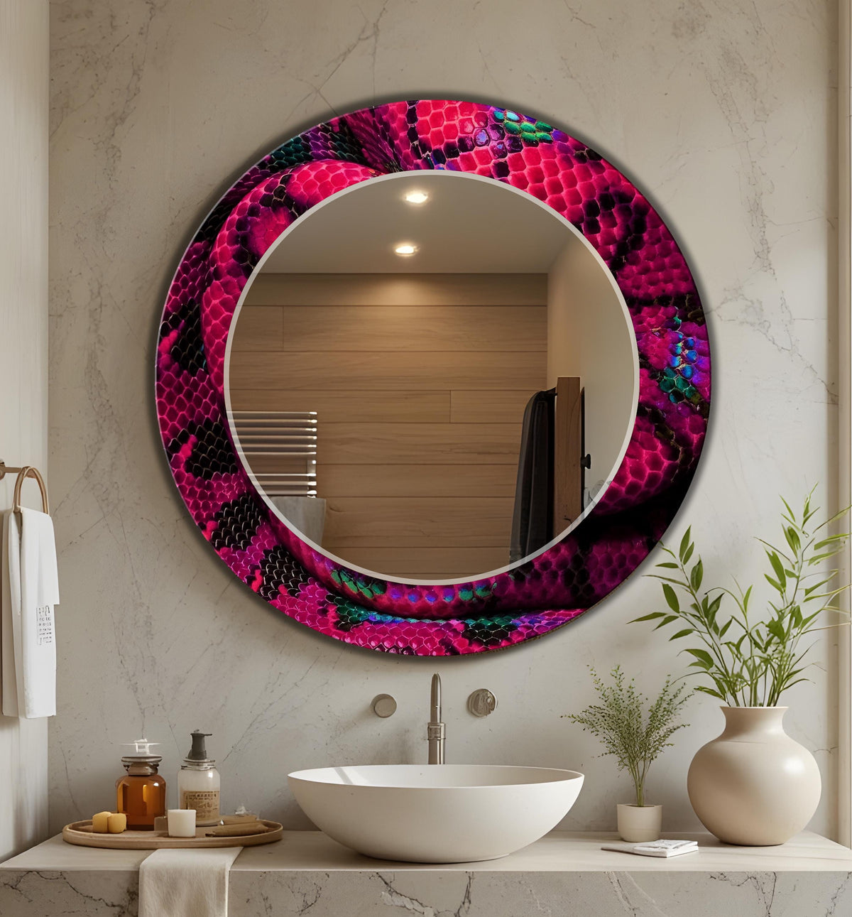 Customizable Mirror, Wall Art as Mirror | Decorative Mirror | Large Statement Mirror