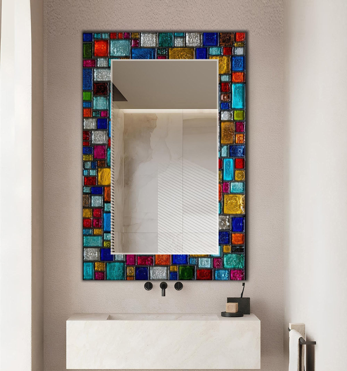 Customizable Mirror, Wall Art as Mirror | Decorative Mirror | Large Statement Mirror