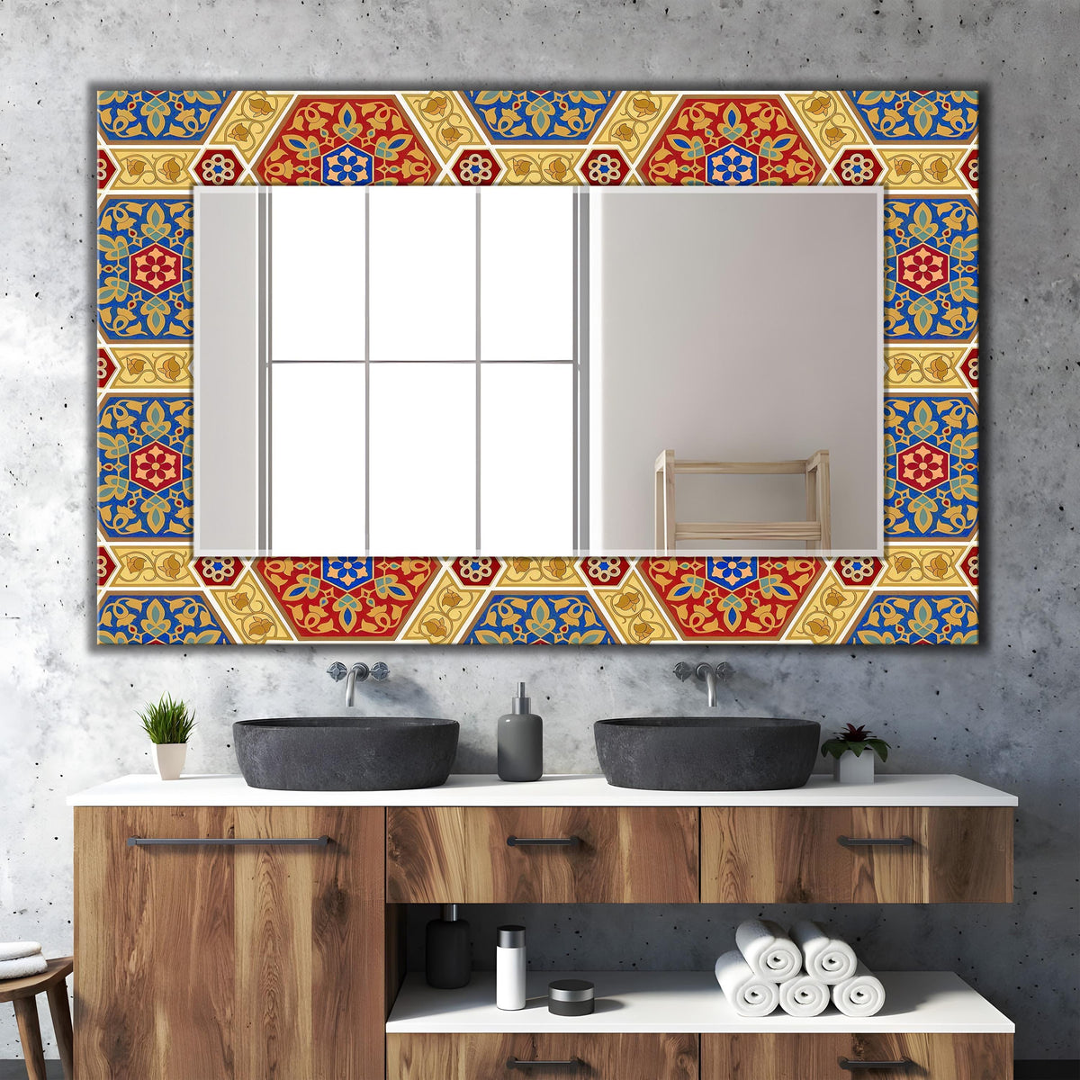 Customizable Mirror, Wall Art as Mirror | Decorative Mirror | Large Statement Mirror