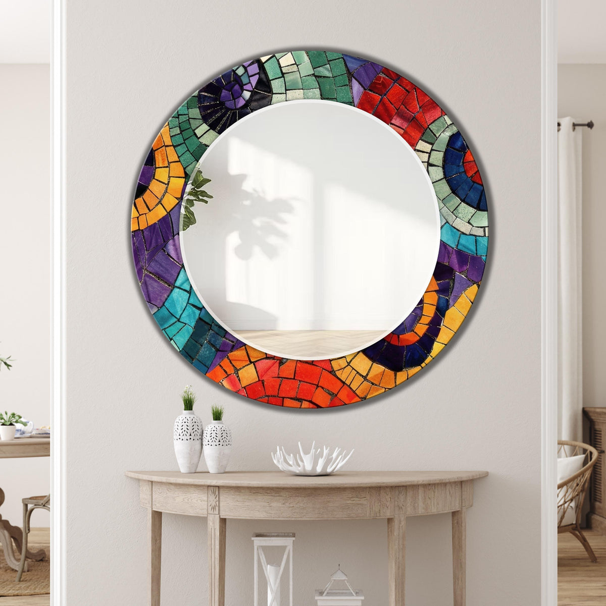 Customizable Mirror, Wall Art as Mirror | Decorative Mirror | Large Statement Mirror