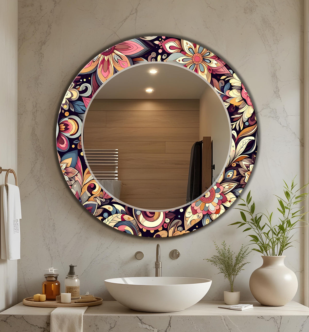 Customizable Mirror, Wall Art as Mirror | Decorative Mirror | Large Statement Mirror