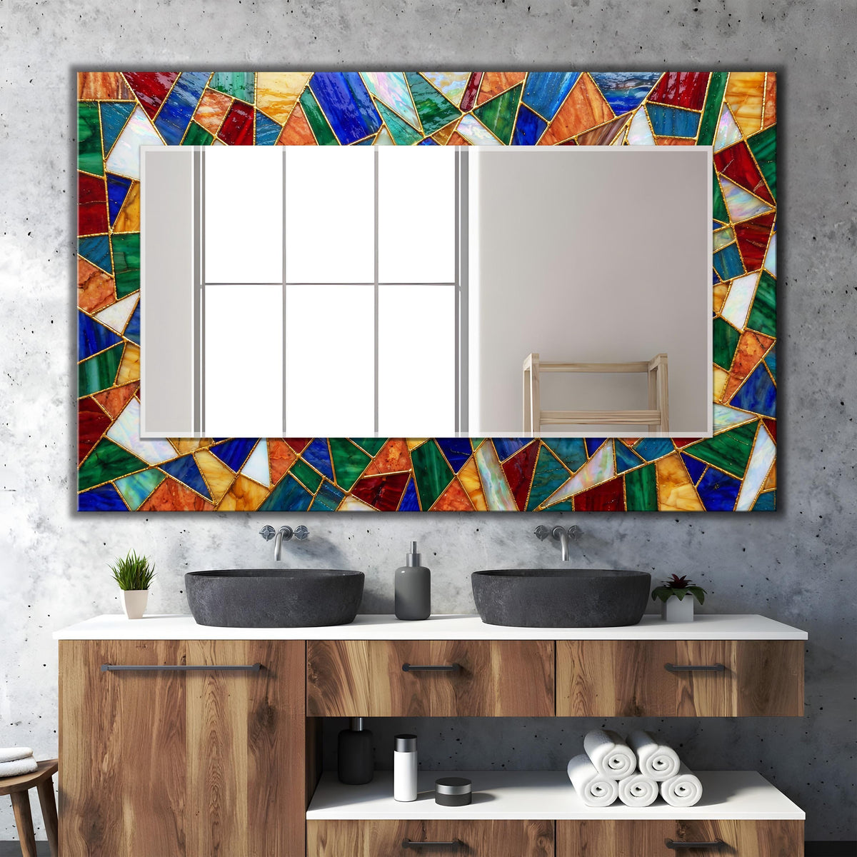 Customizable Mirror, Wall Art as Mirror | Decorative Mirror | Large Statement Mirror